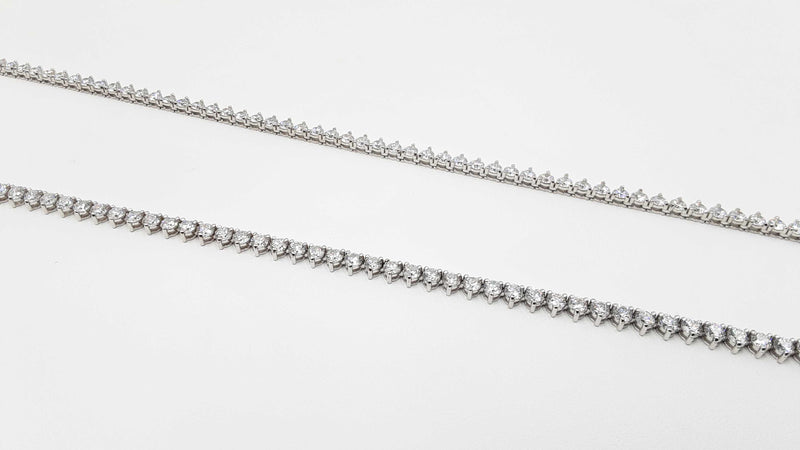 16.15 Cttw Lab-grown Diamond & 14k Gold Tennis Necklace 20.4g 20 In Fw0725werzdu