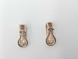 0.70 Dwt Diamonds 10k Yellow Gold 2.2 Grams Cluster Earrings Mk1225lozmia