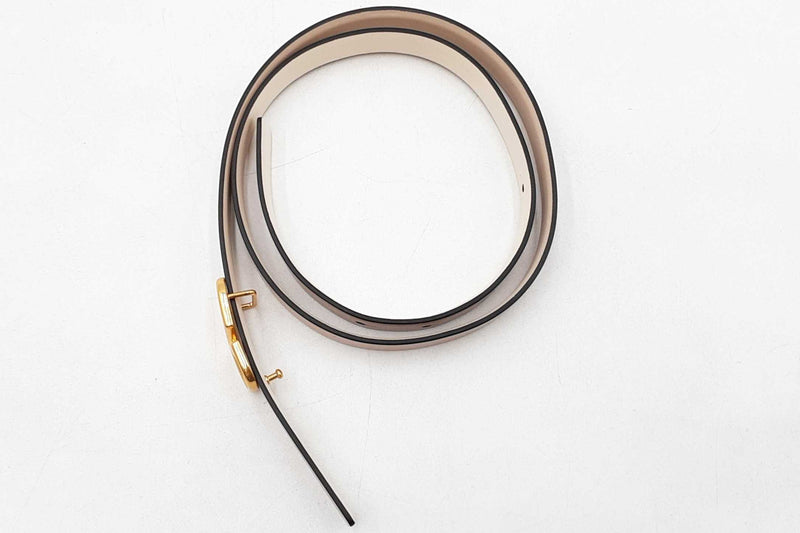 Valentino Reversible Belt With Gold Tone Buckle Size 75/30 (F) Eb1125exdu