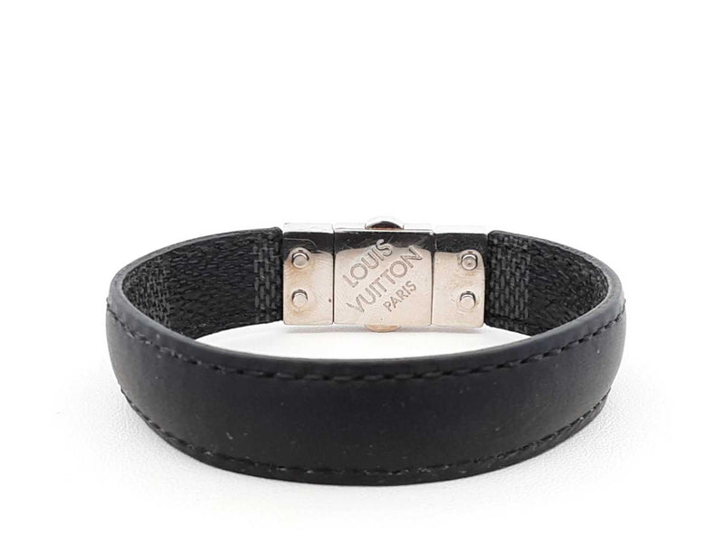 Louis Vuitton Damier Graphite Check It Reversible Bracelet Fw0925lxzdu