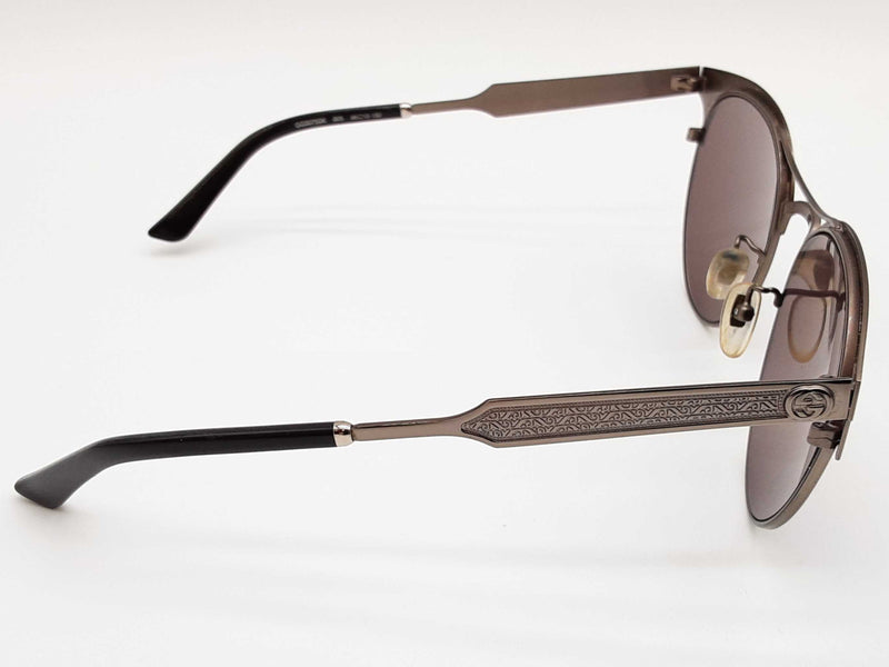 Gucci Gg0075sk Silver Metal Frames Black Lens Sunglasses Do0525lxzde