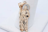 14k Yellow Gold Saint Jude Pendant 2 Grams Eb0426lexde