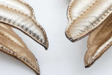 Christian Louboutin Gold Metallic Samotresse Wing Heels Size 39 Eb0726crde