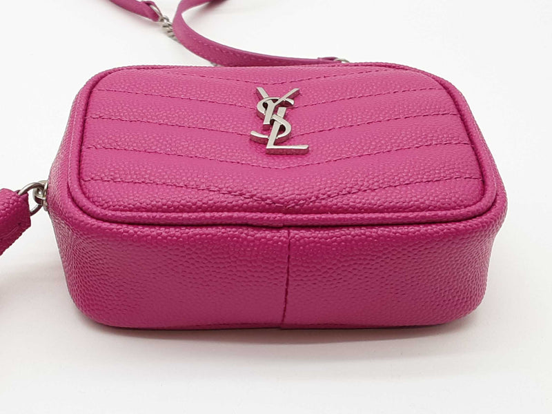 Yves Saint Laurent Ysl Baby Lou Camera Pink Leather Crossbody Bag Do0925orxde