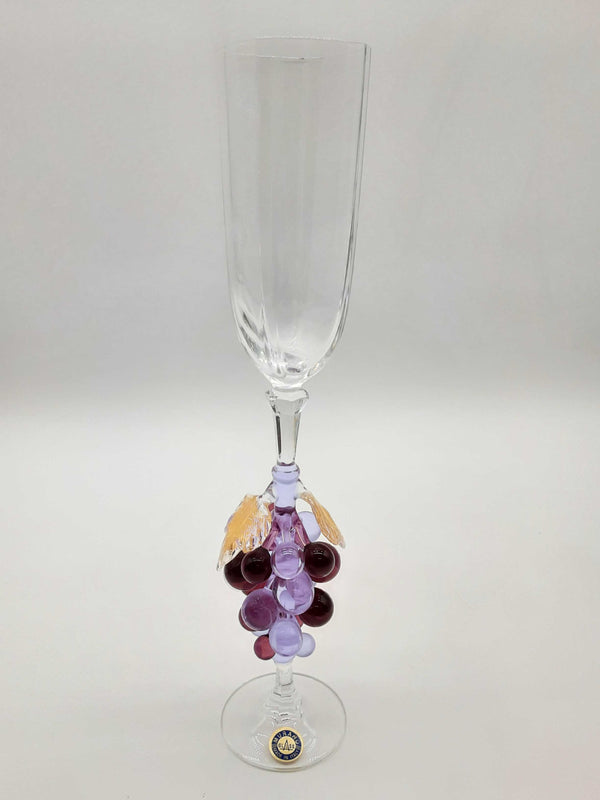 Murano Grape Glass Champagne Flute Do0125wxde