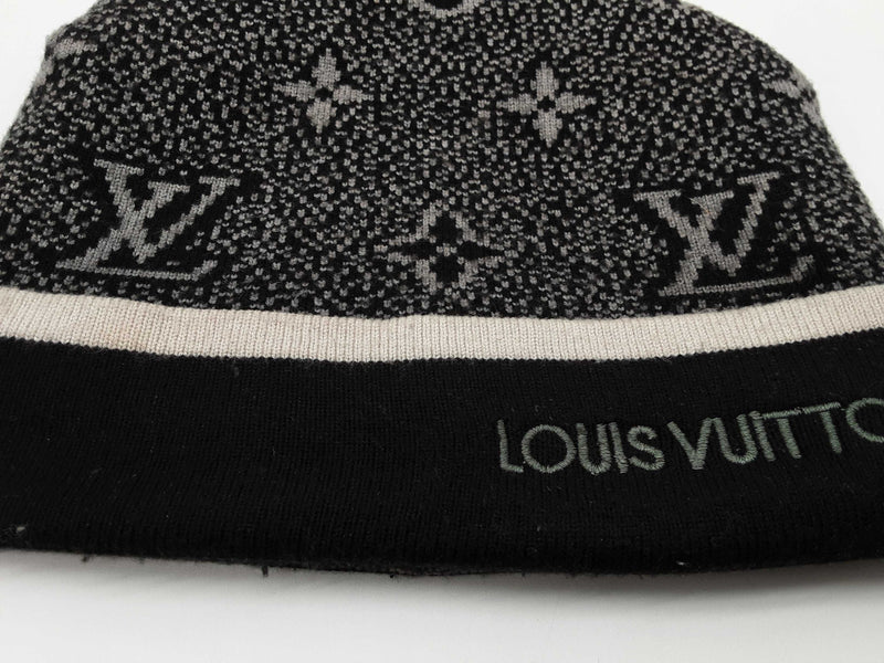 Louis Vuitton Gray Monogram Beanie Hat Do0825lrxde
