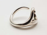 Tiffany & Co. Elsa Peretti Open Heart 0.925 Silver 4.7g Ring Size 5.25 Do0325crde