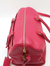 Yves Saint Laurent Fuchsia Leather 2 Way Duffle Bag Eb0526pssde