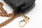 Gucci Mini Marmont Chevron Quilted Matelasse Black Leather Crossbody Eb0826wrxdu