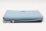 Coach Slim Accordion Zip Powder Blue Wallet Sd0725pzdu