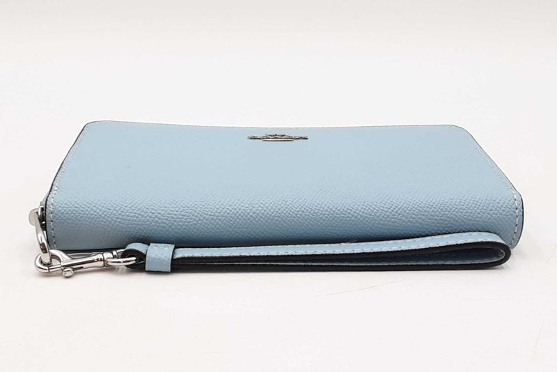 Coach Slim Accordion Zip Powder Blue Wallet Sd0725pzdu
