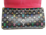 Louis Vuitton X Murakami Sarah Black Multicolor Monogram Wallet Do0926lorde