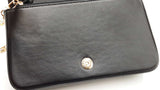 Jimmy Choo Farone Wallet With Chain In Quilted Black Nappa Leather Fw0626ocrdu