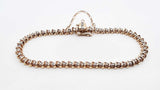 0.58 Cttw Diamond & 10k Yellow Gold Tennis Bracelet 10 Grams 7 Inch Fw1124cxzdu