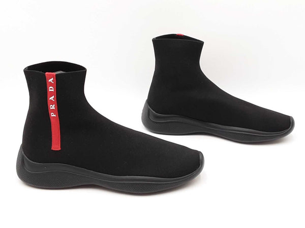 PRADAプラダ リブソックス ブラック PRADAプラダ リブソックス ブラック ブラック コットン ソックス | PRADA