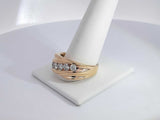 0.80 Cttw Diamond 14k Yellow Gold 9 Grams Size 11.5 Aa1025czxsa