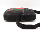 Gucci Web Stripe Black Techno Canvas Messenger Bag Fw0525ozxdu