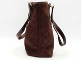 Gucci Gg Suede Charmy Tote Handbag Brown Aa0826lrzsa