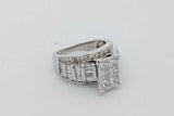 1.74cttw Diamond Ring In 14k White Gold 8.7 Grams Size 6 Eb1026srxsa
