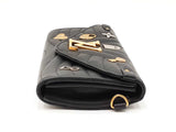 Louis Vuitton Love Lock New Wave Black Leather Long Wallet Fw0625wzxdu