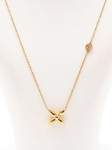 Louis Vuitton Louisette Monogram Blossom Gold-tone Fashion Necklace Fw0725lxzdu
