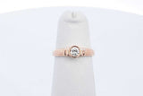 18k Yellow Gold Bezel Set Diamond Ring 2.2 Grams Size 2.75 Eb0626orxde