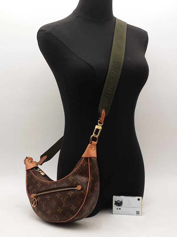 Louis Vuitton Loop Monogram Hobo Brown Handbag Aa0625pxzsa