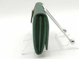 Prada Saffino Leather Continental Green Wallet Aa0826ozxsa