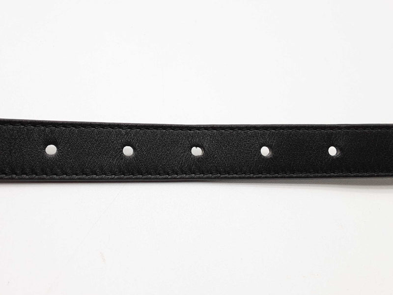 Gucci Gg Black Marmont Thin Leather Belt Size 65/26 Do1224crde