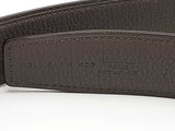 Hermes Reversible Black & Gray Belt / Buckle Size 42-44 Aa0726wrzsa