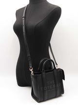 Marc Jacobs The Micro Tote Bag Black Pebbled Leather Fw0926lordu