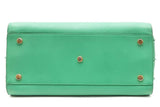 Yves Saint Laurent Green Leather Sac De Jour Tote Bag Eb0626rxzsa