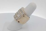 1.8cttw Diamond Ring In 14k Yellow Gold 25.9 Grams Size 6 Eb0926oxxzsa