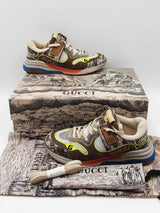 Gucci Ultrapace Rock Tejus Printed Sneakers Size 6 Eb0726lxzdu