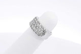 1.43ctw Diamond Ring In 14k White Gold 6.9 Grams Size 4 Eb1224wxzsa