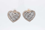 1.34cttw Diamond Stud Screwback Earrings 10k Yellow Gold 5.9g Eb0526orxsa