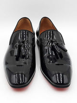 Christian Louboutin Dandelion Tassel Loafers In Patent Leather Sz 46 Fw0226oxzdu