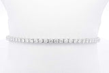 4.2ctw Lab Grown Diamond Tennis Bracelet 14k White Gold 5g 7 Inch Eb0725eordu