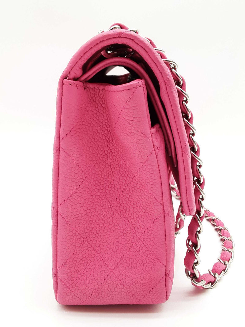 Chanel Classic Double Flap Pink Quilted Suede Cavier Shoulder Bag Do0825ixzxde