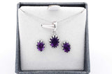 Set Of 5 Gemstone Ensemble Sets In Sterling Silver Eb0925crsa