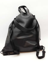 Prada Black Leather Drawstring Backpack Eb0626lxxzde