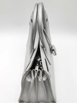 Yves Saint Laurent Silver Metallic Sac De Jour Silver Top Handle Bag Eb1224ixzdu