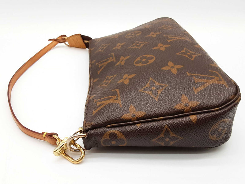 Louis Vuitton Pochette Brown Monogram Coated Canvas Clutch Do0425irrde