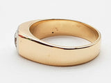 0.50 Carats Natural Diamond 14k Two Tone Gold 8.3g Ring Size 9.5 Do0726ecxde