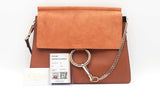 Chloe Faye Medium Shoulder Bag Tobacco Calfskin Leather Sd0526lzxdu