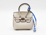Mini Exquisite Bag Charm In Ivory Fw0825idu