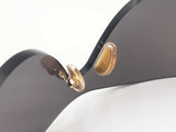 Balenciaga Oversized Studded Shield Sunglasses In Grey Crystal Fw1026lxzdu