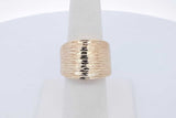 14k Yellow Gold Dome Ring 4.1 Grams Size 7 Eb0726wxzde
