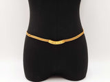 Chanel Gold-tone Logo Buckle & Mesh Belt Fw0725czxdu