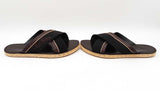 Louis Vuitton Canvas & Leather Espadrilles Slide Sandals Size 7 Men's Fw0725crdu